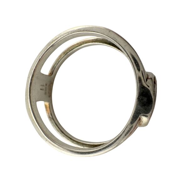 Gucci Interlocking G Open Band Ring Size 5.75 (11) - Picture 5 of 13
